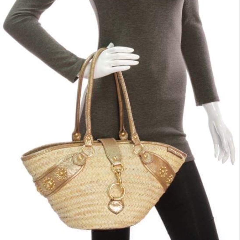 MIU MIU RATTAN & LEATHER SUMMER BAG NEVER USED